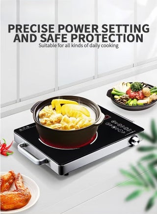 Induction Cooker,Electric Induction Countertop Burner With 2 Handle And LCD Sensor Touch Timer,6 Power Induction Burner For Cooking Induction Cooktop - view 2